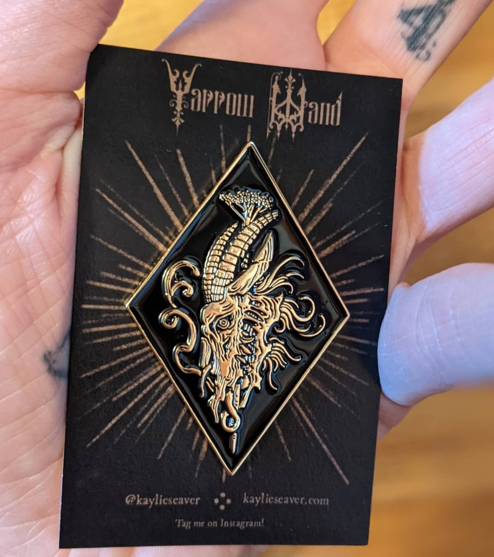 Yarrow Wand Enamel Pin