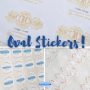 Oval Stickers 