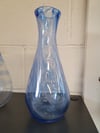 Blue swirl vase 