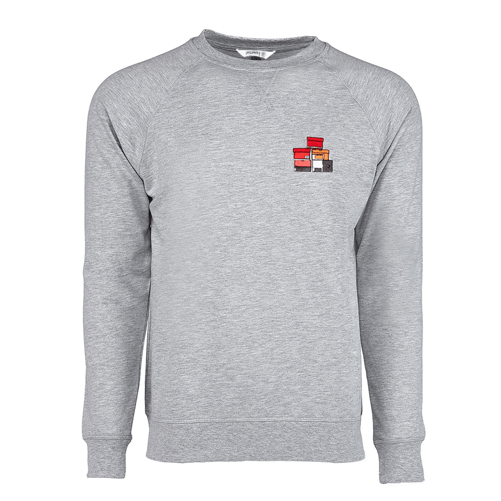 Simply Stacked French Terry Raglan Crew (Gray)