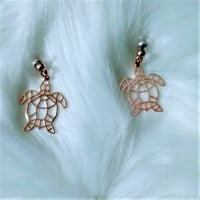 Image 1 of Turtle-Shaped Earrings