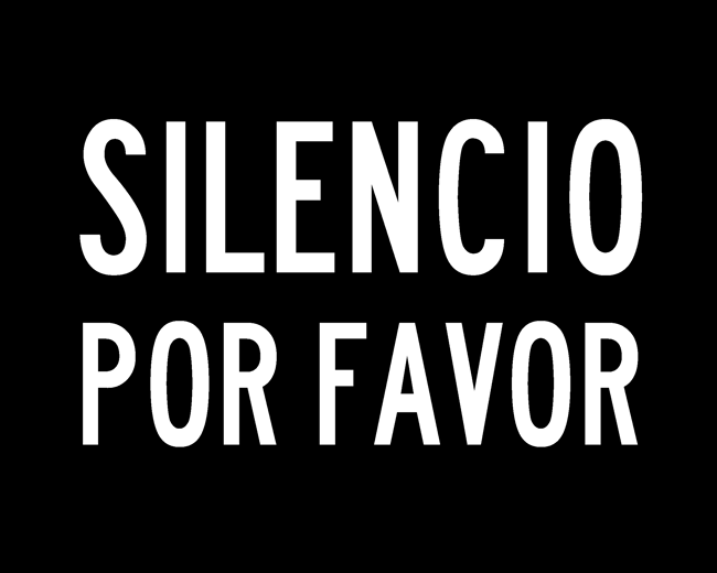 SILENCIO POR FAVOR (MAGNET)