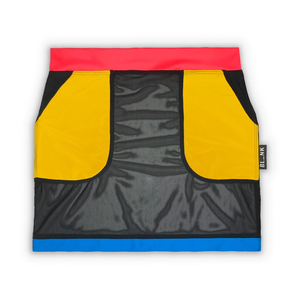 Primary Color Mesh Skirt