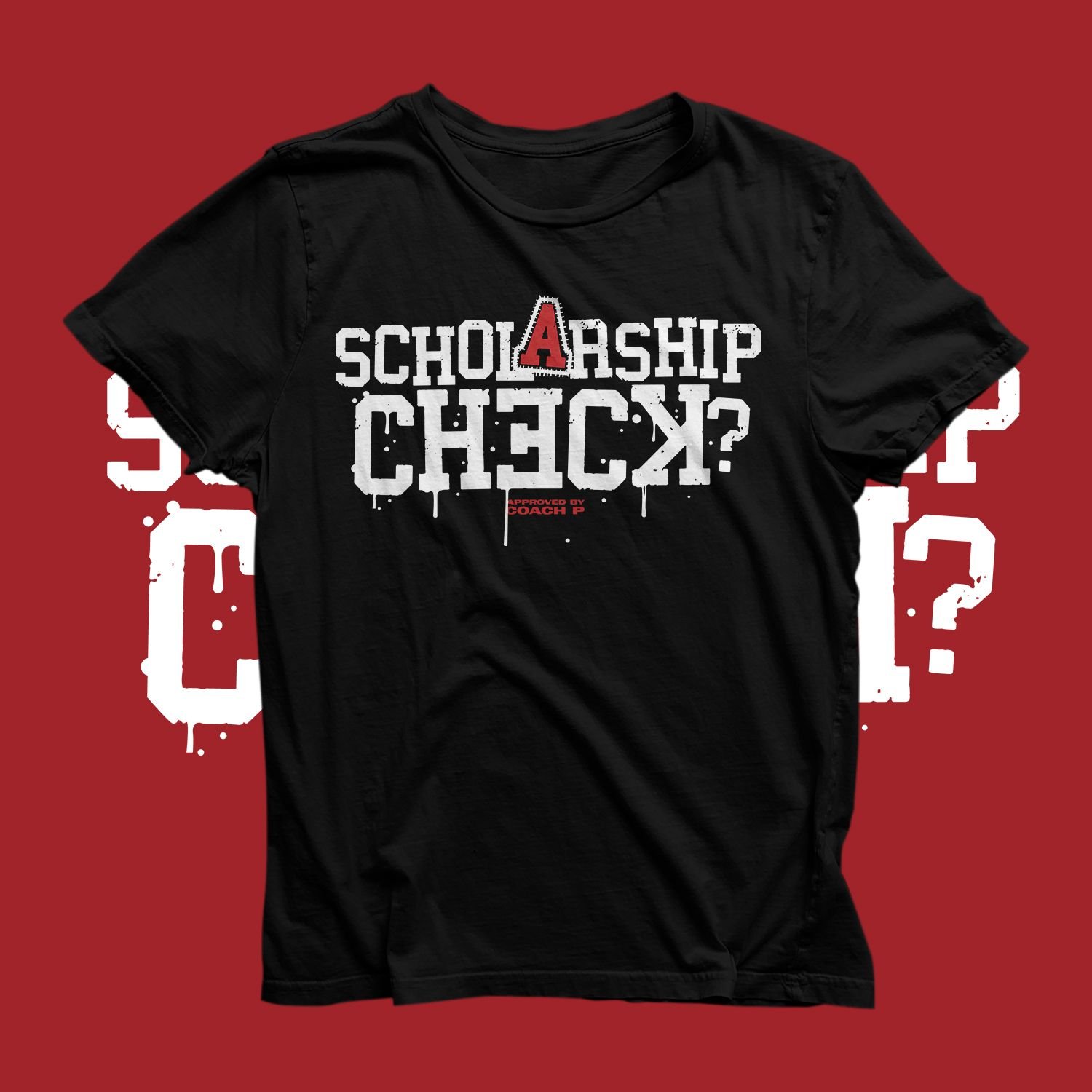 Image of Scholarship Check T-Shirt (Black)