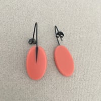 Image 2 of coral pink oval drops