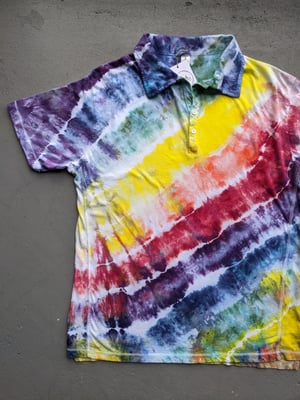 Image of Rainbow Tie Dye Polo