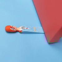 Image 2 of Door Stopper 'Major Dave' Hand Painted Wood