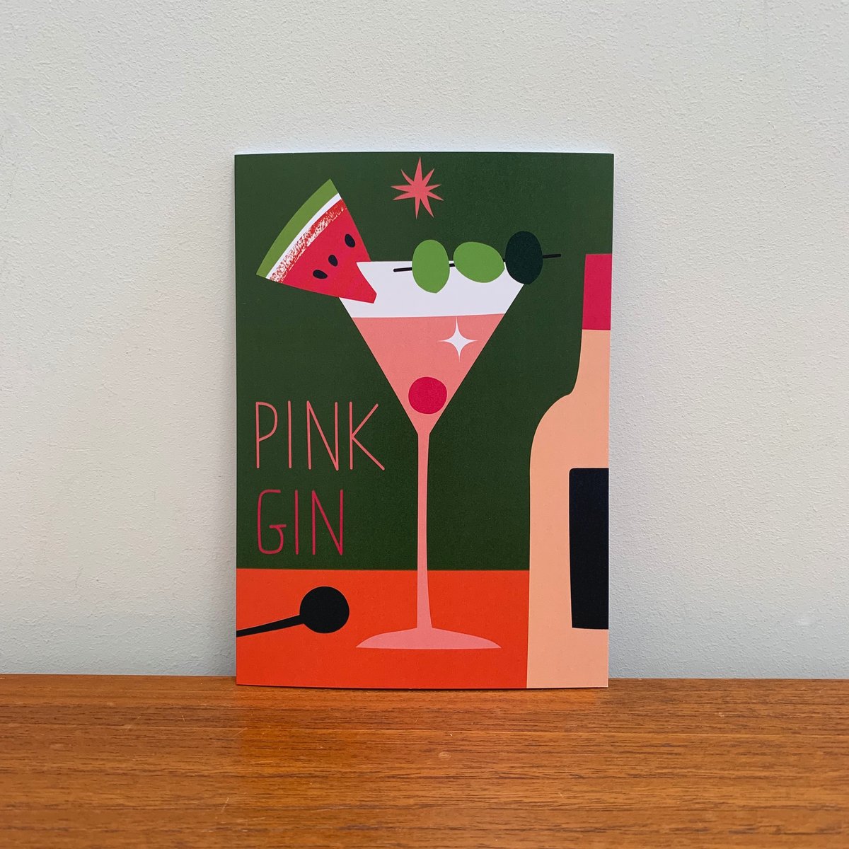 Cocktail Recipe Cards: Pink Gin, Bloody Mary & Espresso Martini