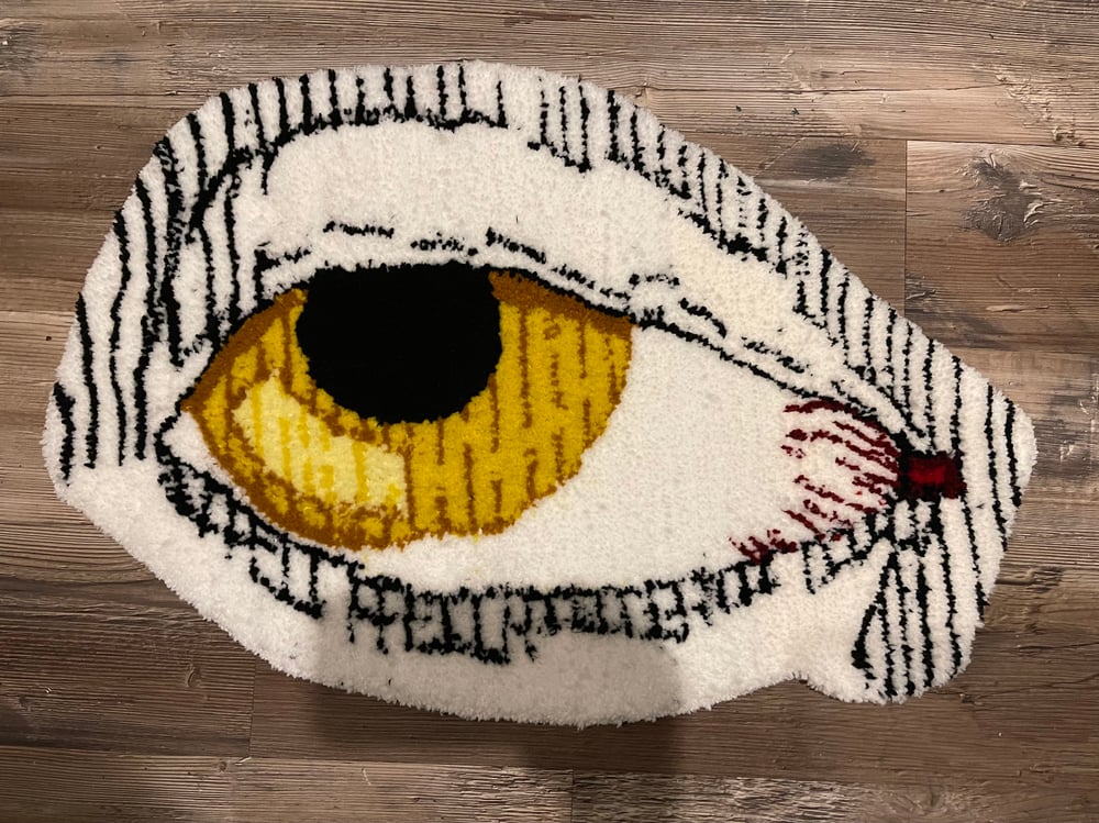 Custom Embroidered Stitch Rug 