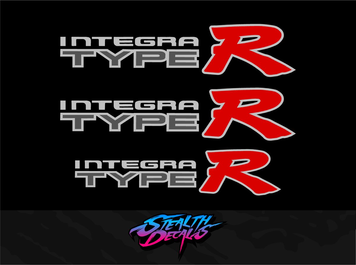 Integra Type R decal sticker set/ kit | Stealth Decals