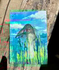 Image 3 of Original Painting. Mixed Media on Wood “Fly Free” by Sheila Cameron