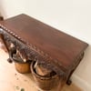 Vintage ball and claw foot hall table