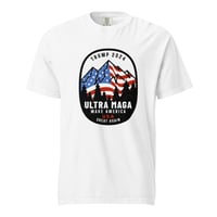 Image 1 of Trump 2024 ULTRA MAGA - USA Moutains Unisex garment-dyed heavyweight t-shirt
