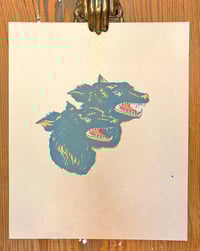 Two Dogs Riso Print