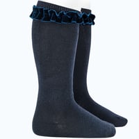 Image 3 of Frilly Velvet Socks 