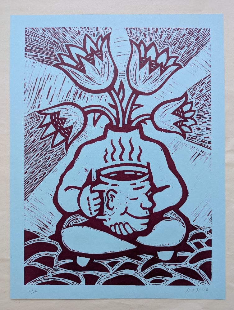 Untitled linocut #35