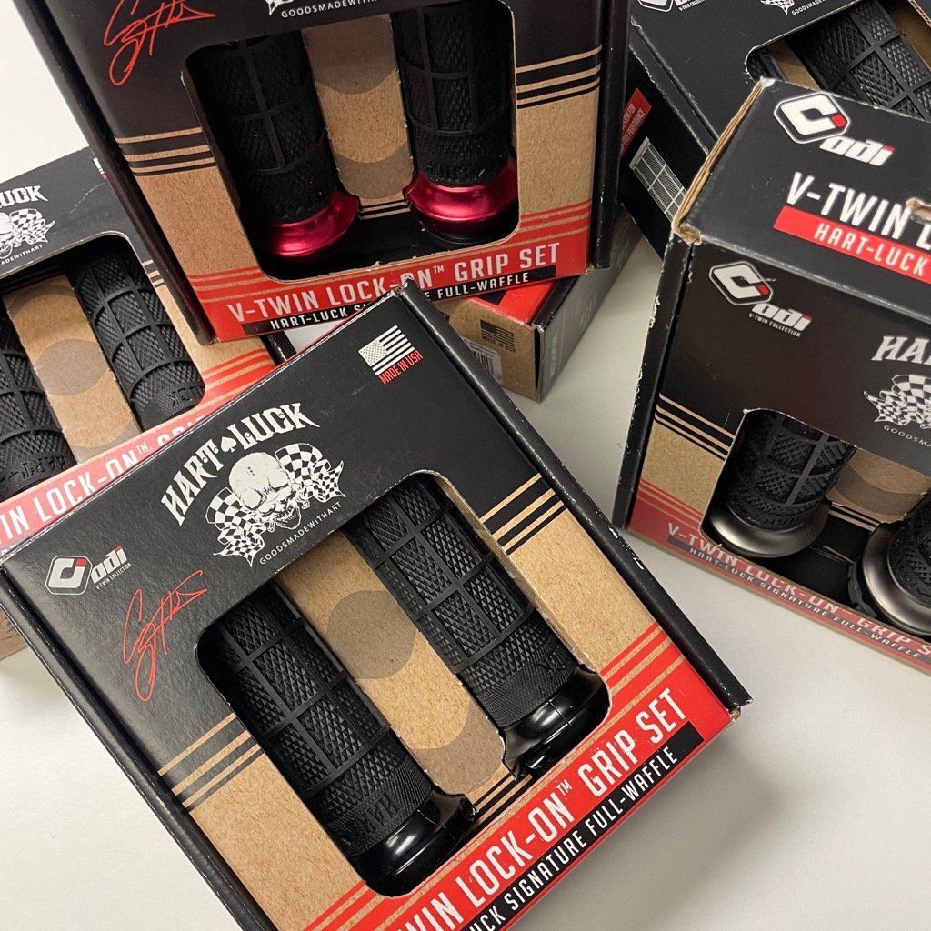 ODI x Hart Luck LockOn Grips / Chop Shop Industries Motorcycle Supply Co. Parts & Accessories