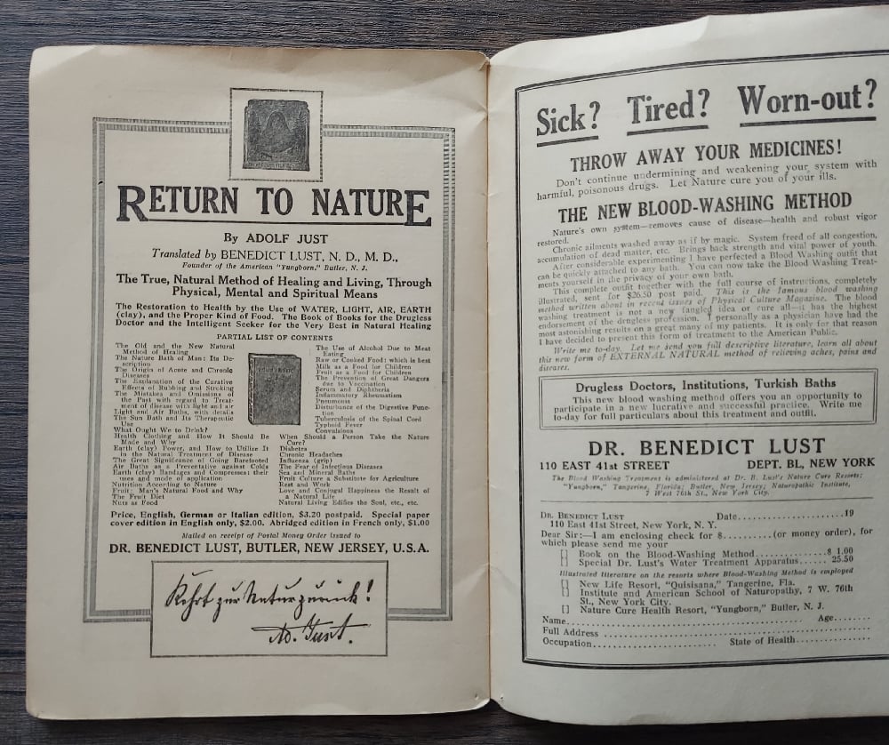 The Blood-Washing Method, by Dr. Benedict Lust