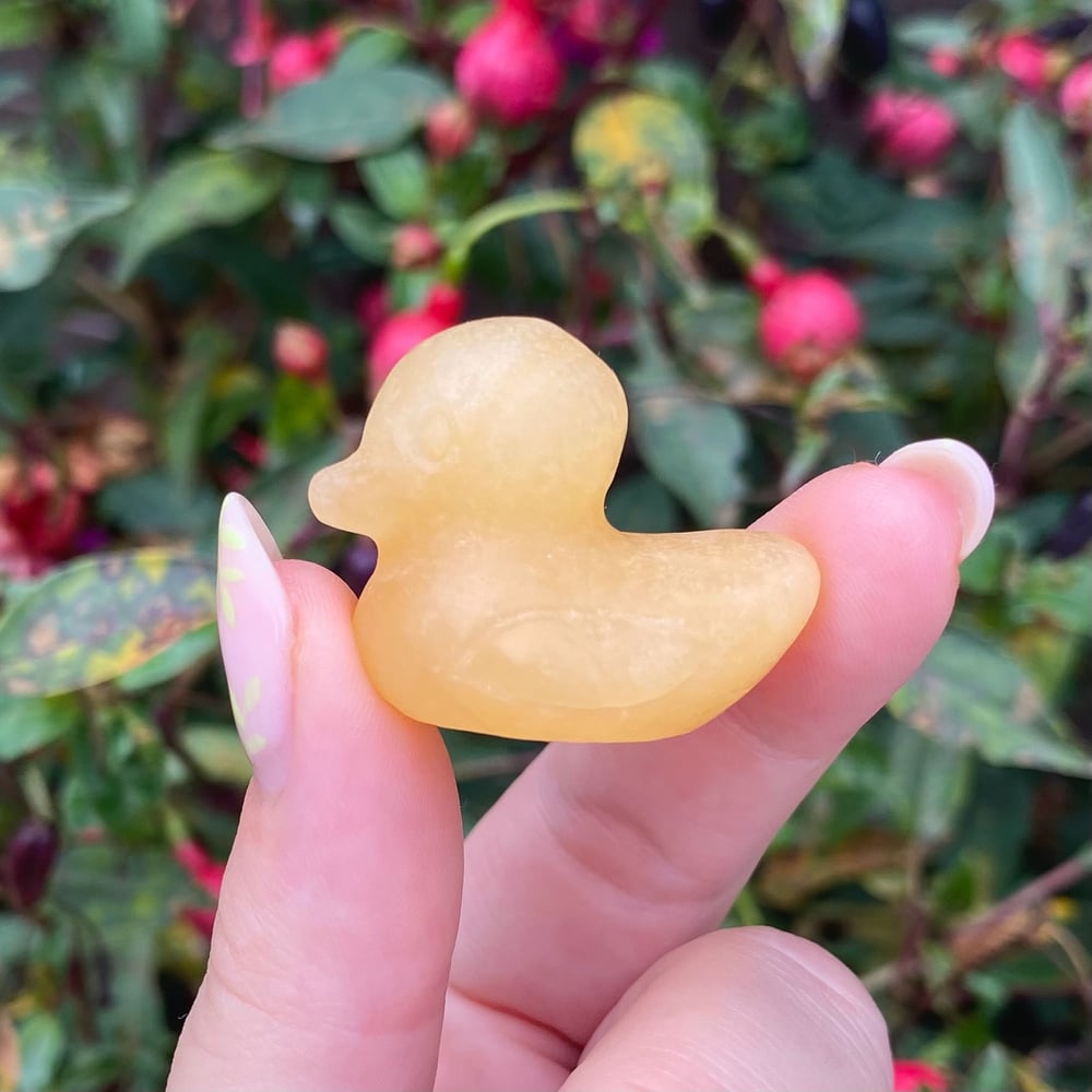 Image of Orange Calcite Duck 