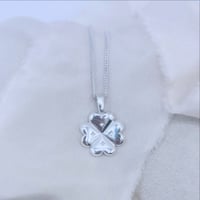 Image 1 of Lucky Charms, Silver Clover Necklace