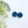 Snow White - Botanical Circle Earrings