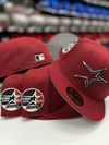 New Era 5950 Brick Red - Black Triple Tone Star