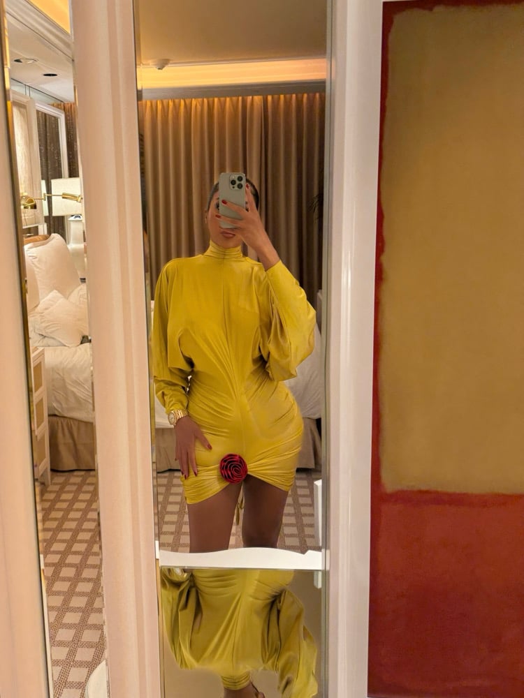 Image of COUCOO 'GOBI' LONG SLEEVED MINI DRESS (S)