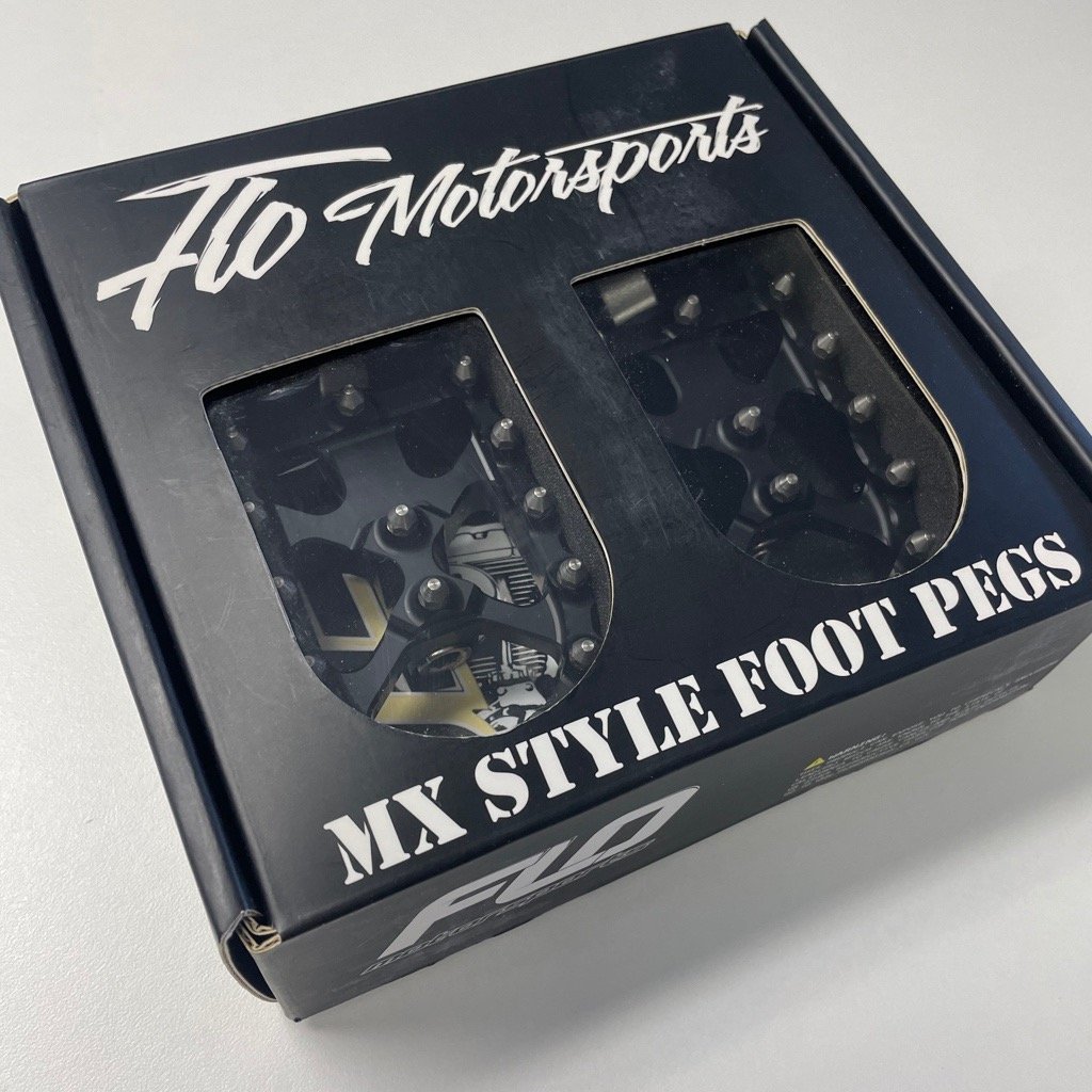 Flo Motorsports V2 MX Style Pegs / Chop Shop Industries Motorcycle
