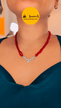 Image 1 of Mimi_Short American Diamond Hydropotey Mangalsutra 