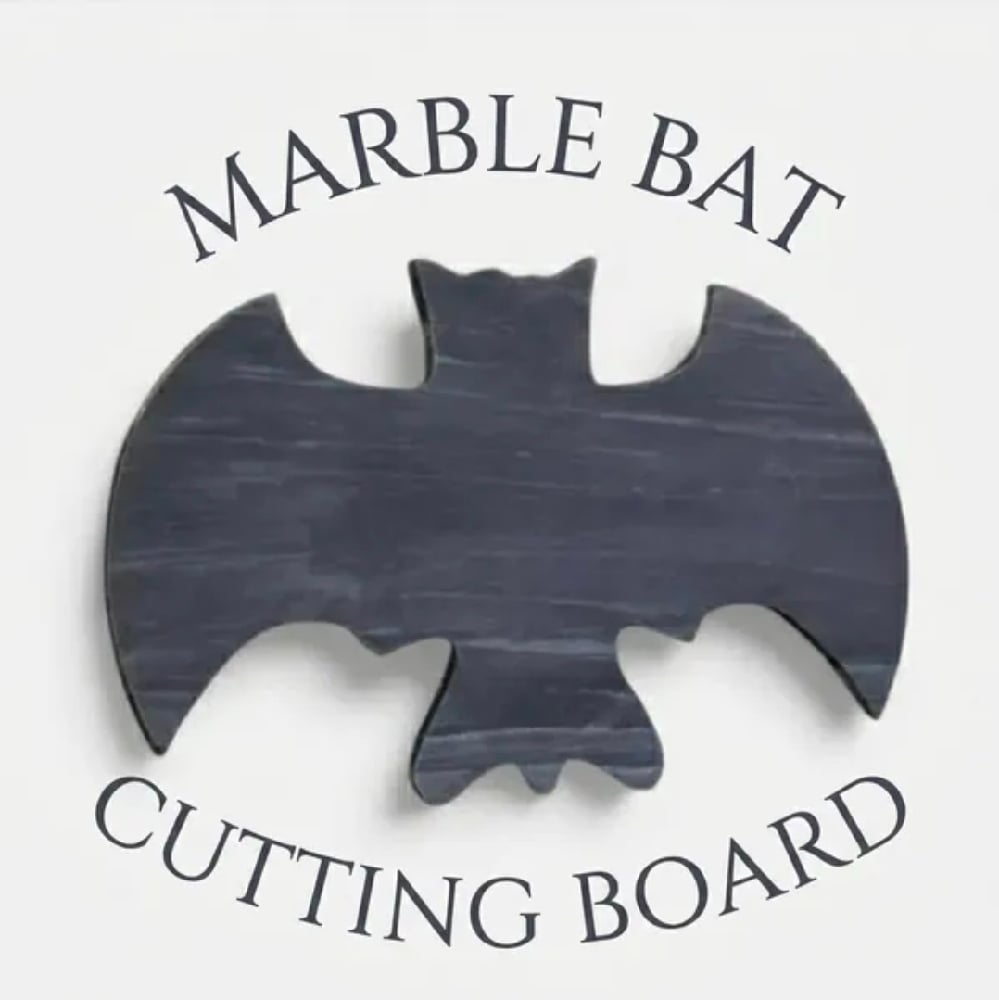 Image of Moonlit Bat Marble Cutting Board
