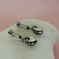 Image 4 of Safety Pin Stud and Puff Heart Drops