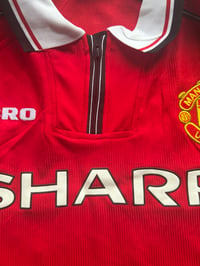Image 5 of     Manchester United F.C. Classic Umbro Sharp Era Retro Shirt