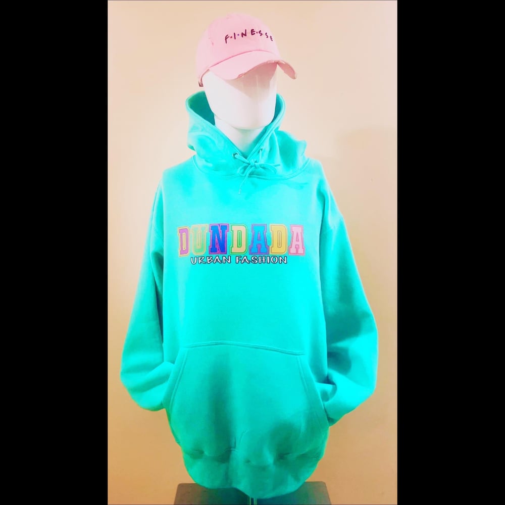 Turquoise pullover hoodie