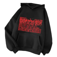 Gwap Dead Sesh Black Hoodie (Red)