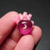 Image 1 of MINIATURE "LOVE YOU TO THE MOON AND BACK" ANATOMICAL HEART PENDANT 13