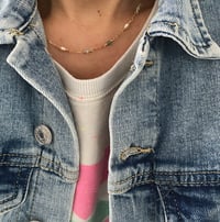 Image 1 of ELZA - Collier perlé Jaspe vert