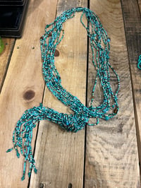 Image 1 of Turquoise mixed beaded necklace 