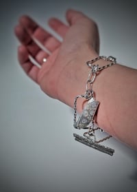 Image 2 of Fossilised Coral T Bar Bracelet 