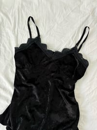 Image 2 of Black velvet top // M 