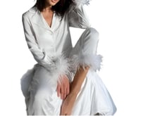 Image 5 of Elegant Fur Blazer And Pants Set