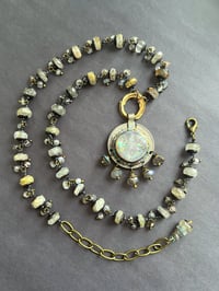 Image 2 of Kuchi opal necklace with quartz