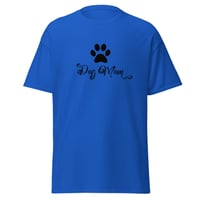 Image 3 of Unisex classic tee, Dog Mom T-Shirt | Paw Print Dog Lover Script Graphic Tee