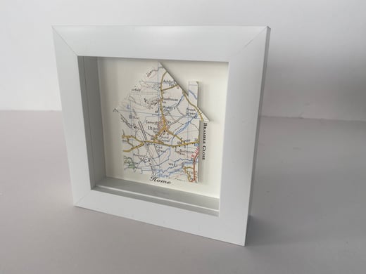 Map house Commission - Bespoke Order - YOU Choose your Location 