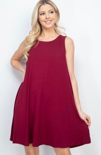 Image 1 of Everyday Sleeveless Pocket Dress