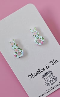 Image 4 of Standing Wildflower Bunny Studs - SKU 493