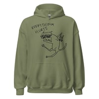 Image 4 of everything hurts Unisex Hoodie
