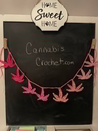 Image 3 of Pink Ombré Leaf Bunting
