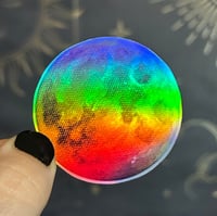 Image 3 of Blood moon holographic artwork sticker
