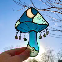 Image 4 of Teal and iridescent blue Catch a Falling Star