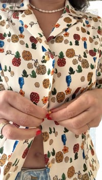 Image 2 of Chemisier vintage imprimée